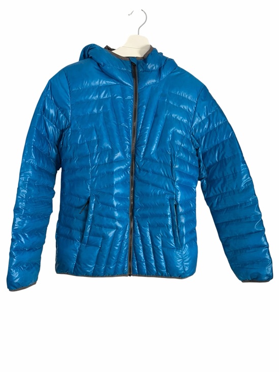 Lole Jackets & Blazers - LOLË Blue Lightweight Duck Down Hooded Puffer Jacket size L